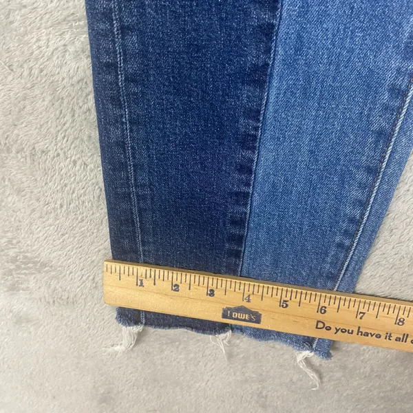 Madewell Jeans Womens 23 Cruiser Straight Blue Cotton Denim Medium Wash Crop - Image 5