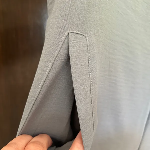 Sage Green Jumpsuit with Wide-Leg Cut, pockets, size Small - Image 3