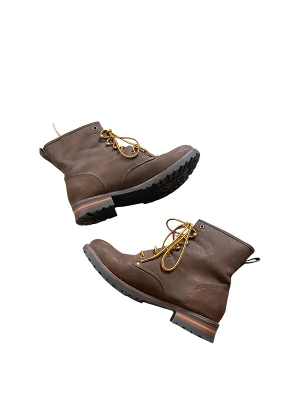 Rock & Candy Delanie Combat Boots Brown Size 8.5 Festival Casual Minimalist Cute - Image 6