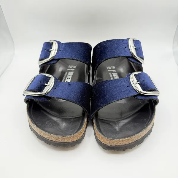 Birkenstock Arizona Big Buckle Rivet Midnight Velvet Exquisite 39 Narrow L8/M6 - Image 3