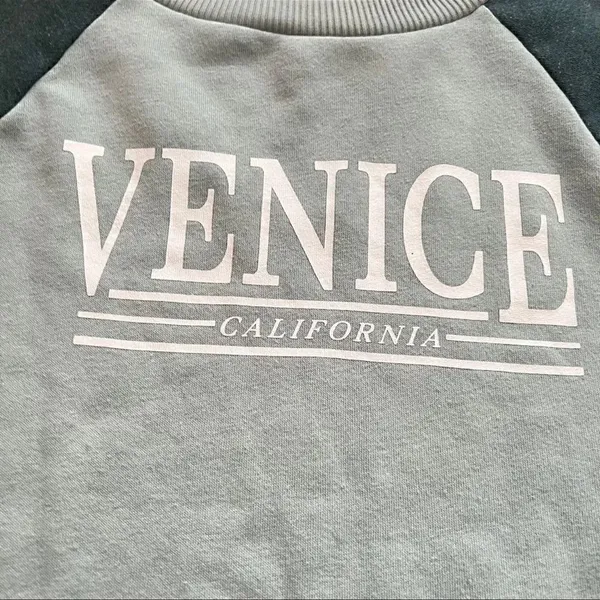 American Eagle Fleece Cinched Crew Neck Sweatshirt Women’s XS - Image 2