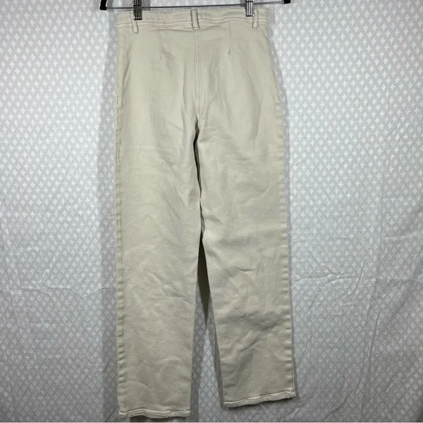 Wilfred Free Cream Denim Pocket‎ High Rise Pants - Image 6