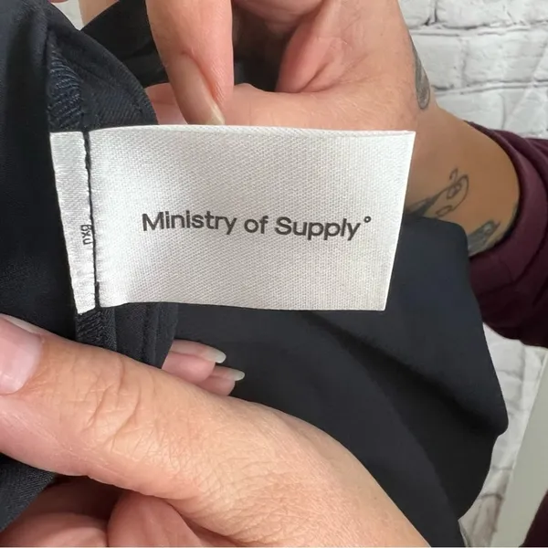 Ministry Of Supply Swift Sheath‎ Dress Midi Black Pockets Office Size XS NEW - Image 11