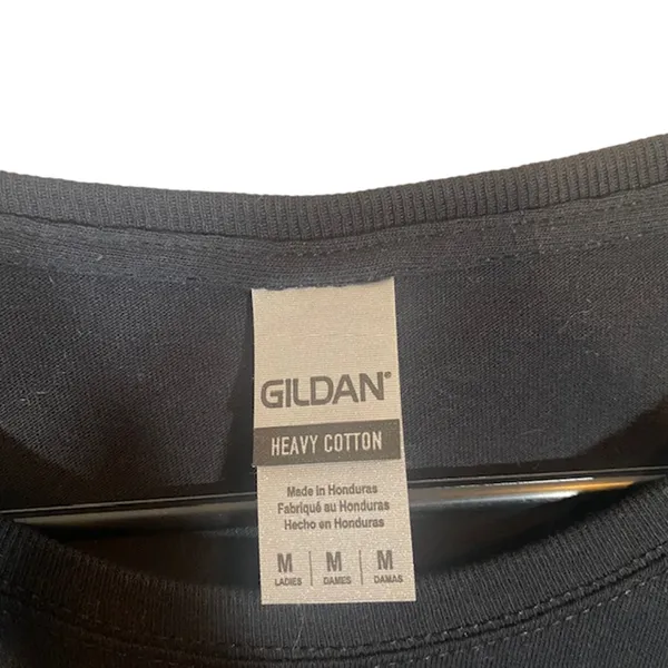 Gildan Black Graphic Bring me Coffee Short Sleeve T-Shirt Women Sz M - Image 7