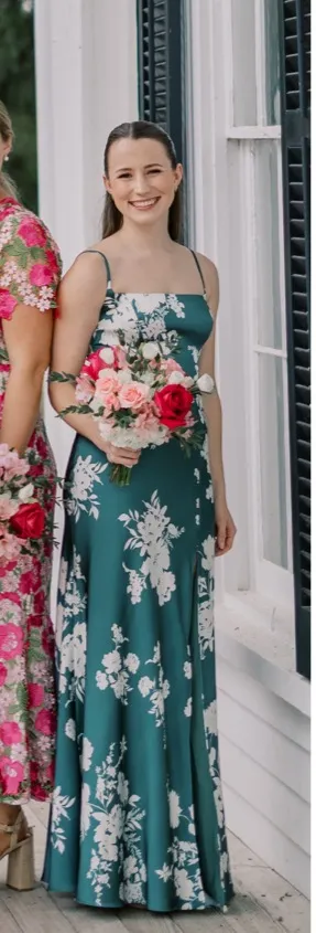Birdy Grey Bridesmaid Dress Eucalyptus Whimsical Blooms - Image 4