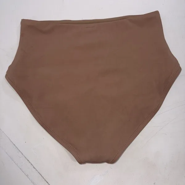 Skims Swim Beige Tan Minimalist High Waist Nude Slimming Bikini Bottoms Sz Small - Image 13