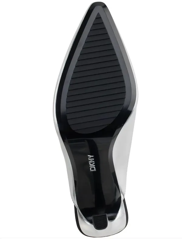NEW $139 DKNY Cadena Mule 9 M, SILVER Slip on - Image 4
