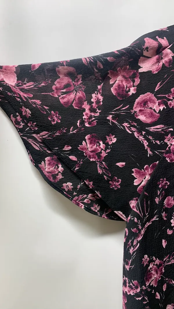 Elle Top Sleeveless floral patterns size large - Image 4
