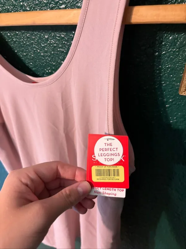 Spanx Perfect Length Pink NWT Tank Top Size Medium - Image 2