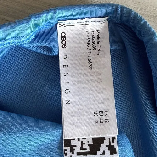 ASOS Design Tie Side Bikini Bottom Blue Size 8 NWT - Image 6