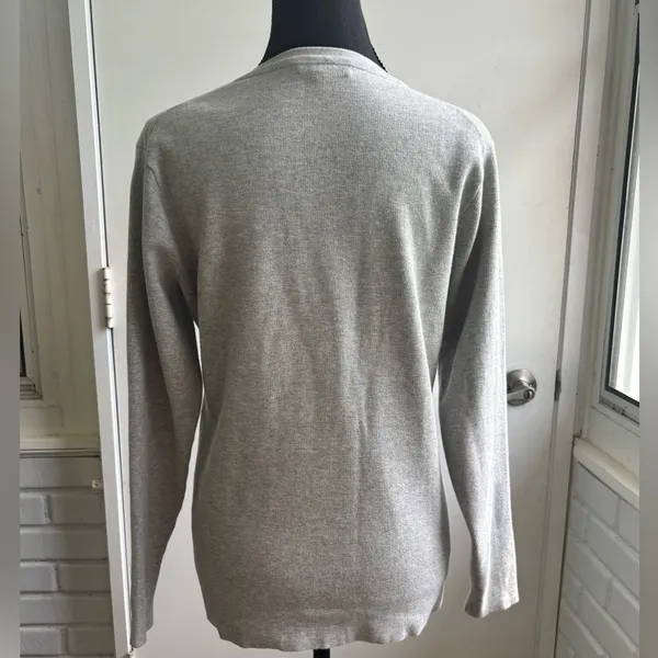Peter Millar Gray Cotton Blend‎ Sweater medium winter holiday workwear - Image 4