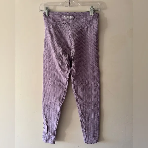 Booty By Brabants Original Texture‎ Leggings Lavender Purple - Image 3