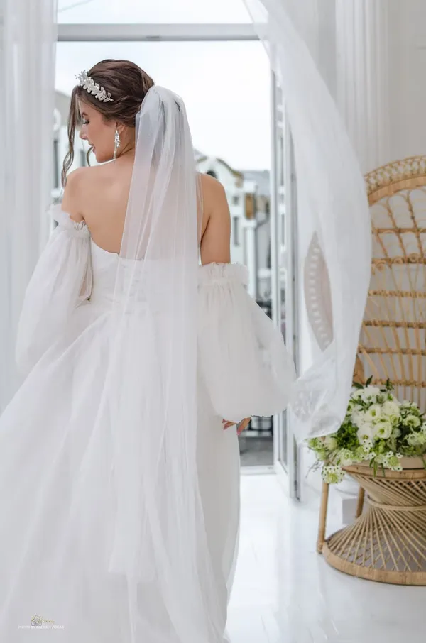 Bridal By Valeria Wedding Veil white - Image 3