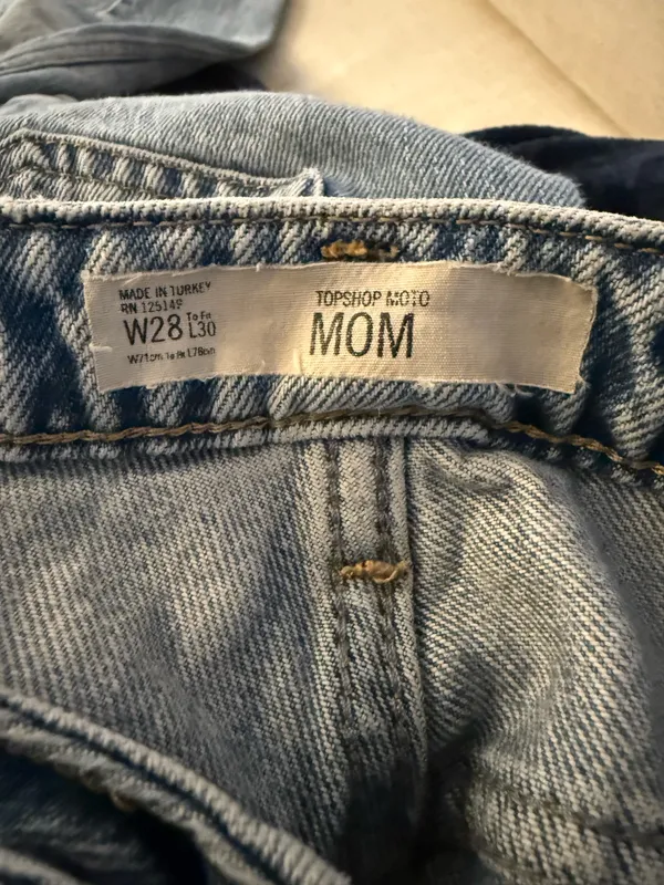 Topshop Moto High-Waisted Mom Jeans - Image 4