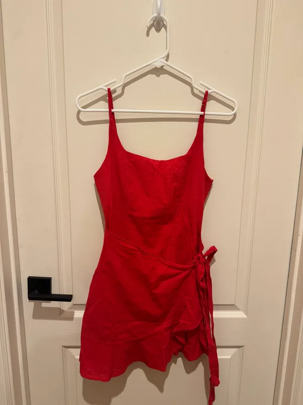 Love Lane Mini Dress Red - Image 3