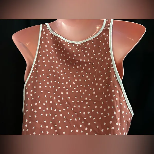 aerie Women’s Rust High Low Star Tank Top Sleeveless Blouse SZ MD NWT - Image 8