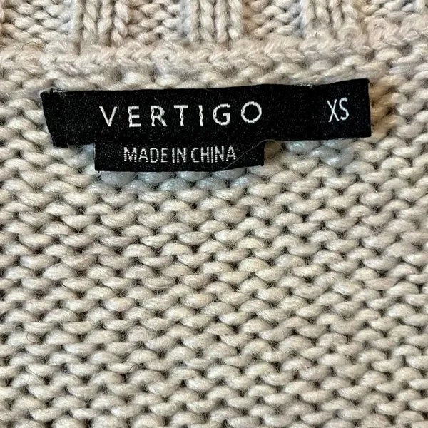Vertigo Cream Short Sleeve Batwing Dolman Oversized Sweater Extra Small - Image 7