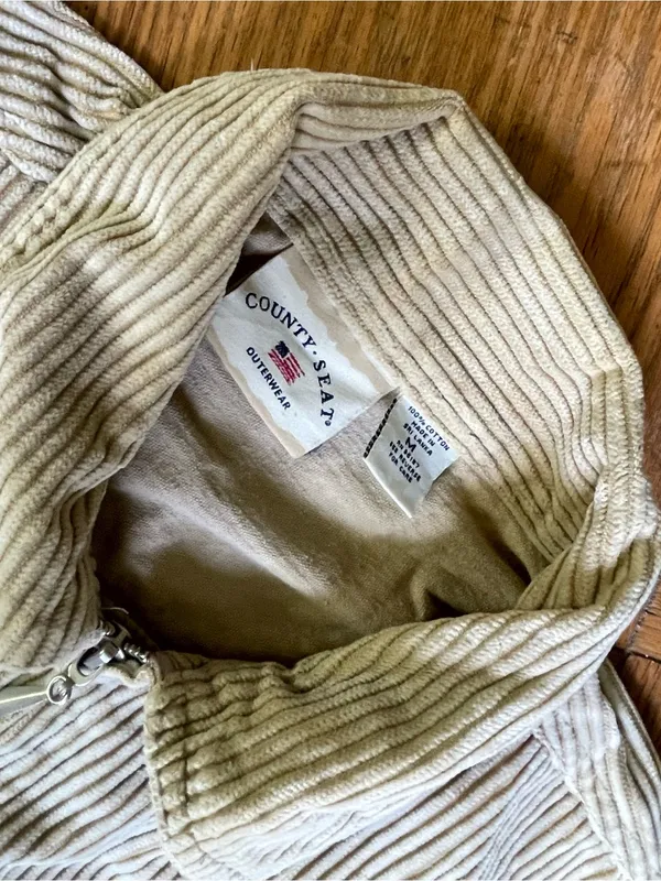 Y2K Vintage corduroy jacket ~ Medium Tan - Image 3
