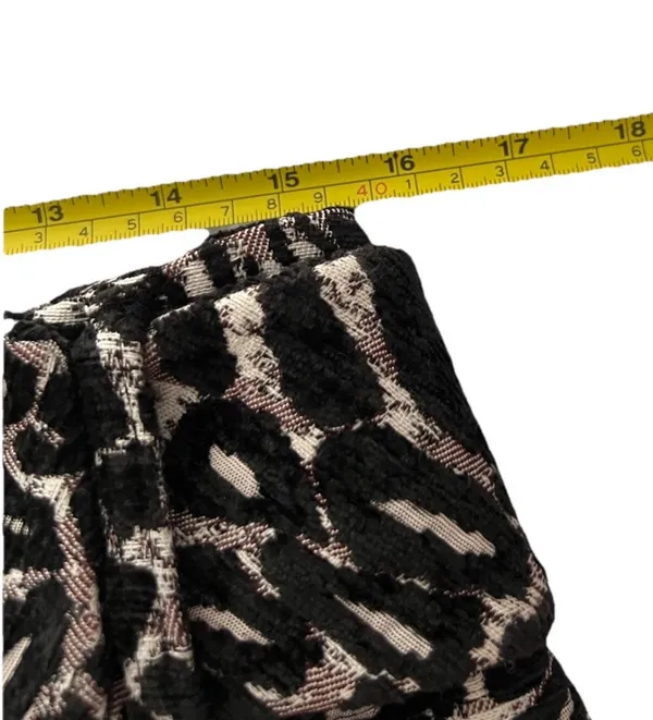 Maeve NWT Anthropologie Belted Micro Mini Skirt Sz S Animal Print Jacquard Low Rise - Image 10