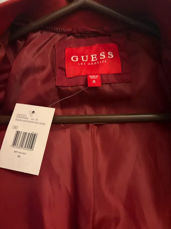Maroon guess bomber jacket  - Image 3