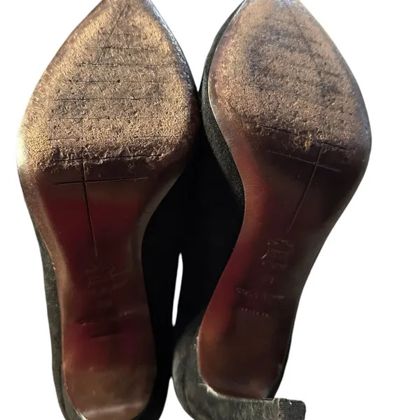 Cole Haan Suede Black Heels Sz 8 B - Image 8