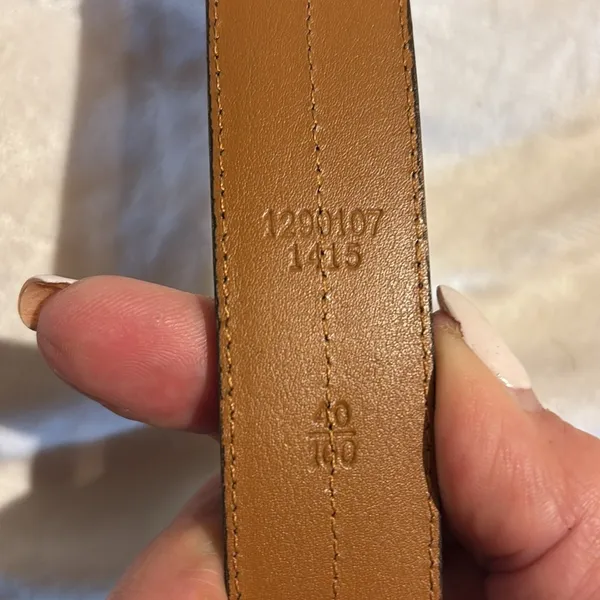 Chaps Cognac Colored Leather Belt Size40…. Sold As A Mans Belt But Is Unisex.. - Image 2