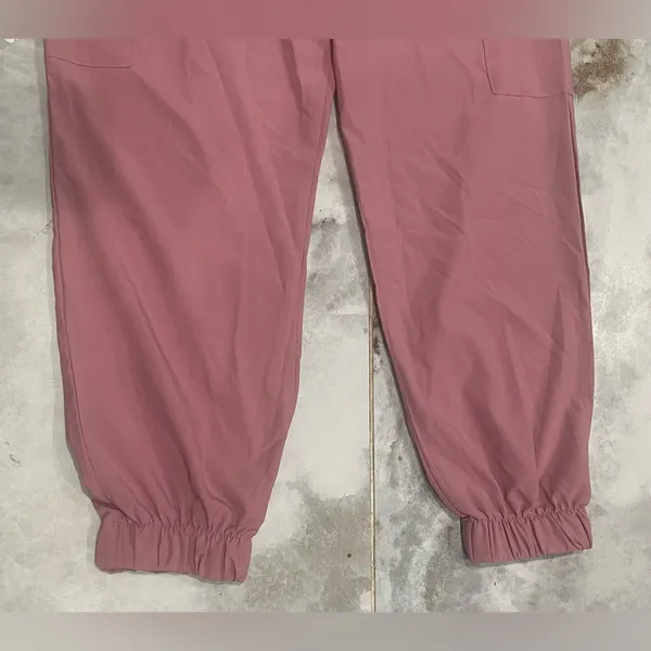 SCRUBAID Performance Pink Cargo Pants with Relaxed Fit and Matte Finish - Image 6
