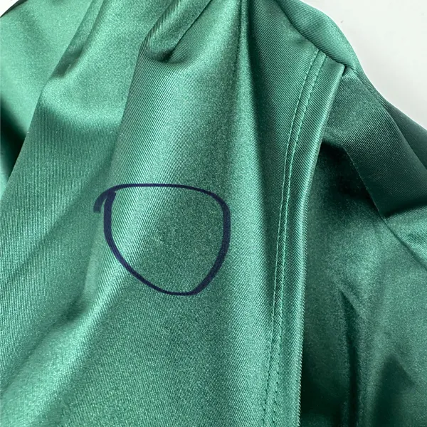 Emerald Sundae Dress One Shoulder Juniors L Green Satin Stretch Party NEW READ - Image 5
