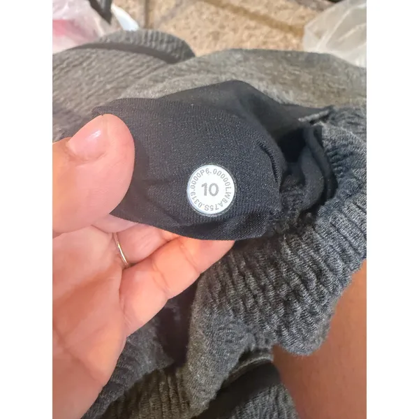 Lululemon On Repeat Dress Gray Heathered Knit Long Sleeve Dress Athleisure 10 - Image 6