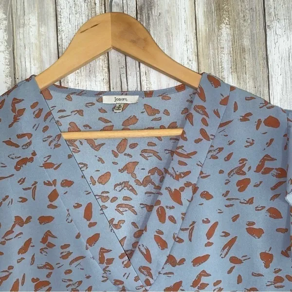 Jodifl Love In Tribeca Airy Blue Blouse •Medium - Image 6