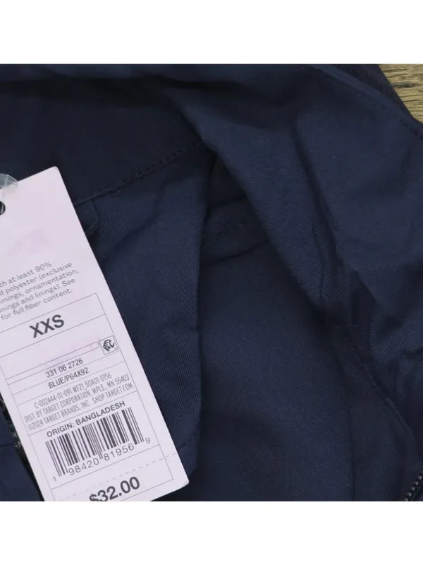Wild Fable Womens Full Zip Track Jacket 94459392 Navy Blue 2XS - Image 5