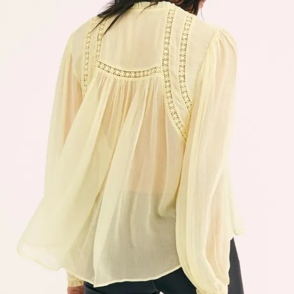 Area Stars Sheer lace long sleeve blouse - Image 2