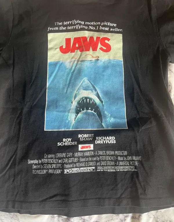 vintage Jaws movie poster tee - Image 2