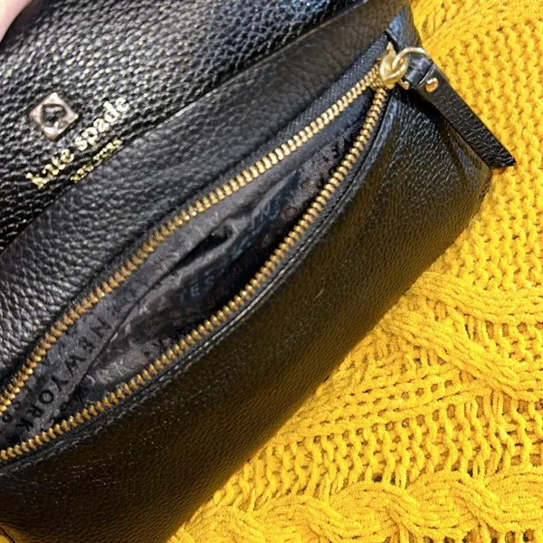 Kate Spade Black Pebbled Leather Crossbody Bag - Image 5
