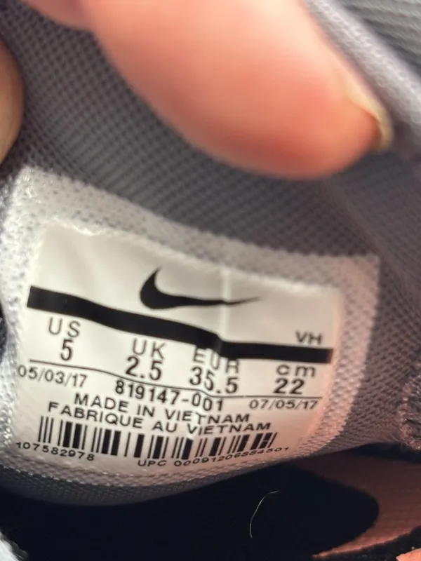 Nike Dual Fusion Trail 2 Running Shoes Women 5 Black Athletic Sneaker 819147-001 - Image 7