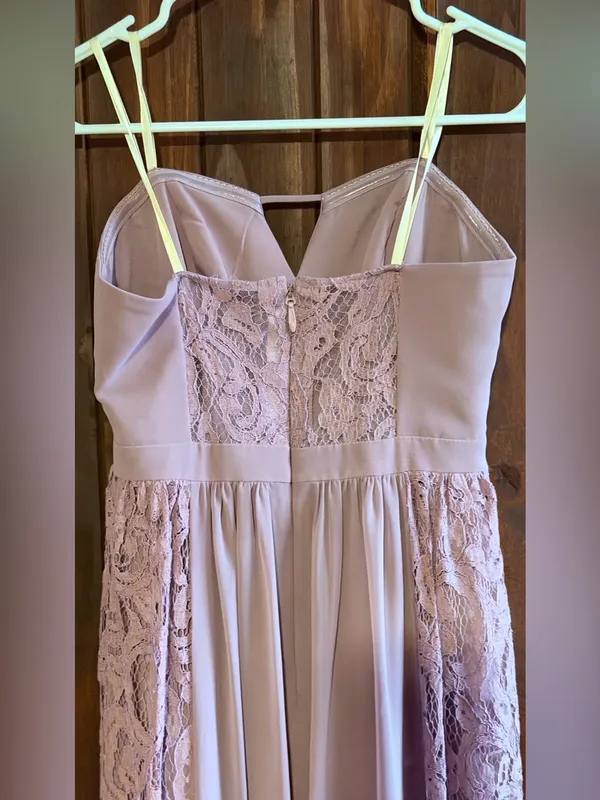 BCBGeneration light lavender Lace-Panel Maxi Dress in Pale Blush - Image 5