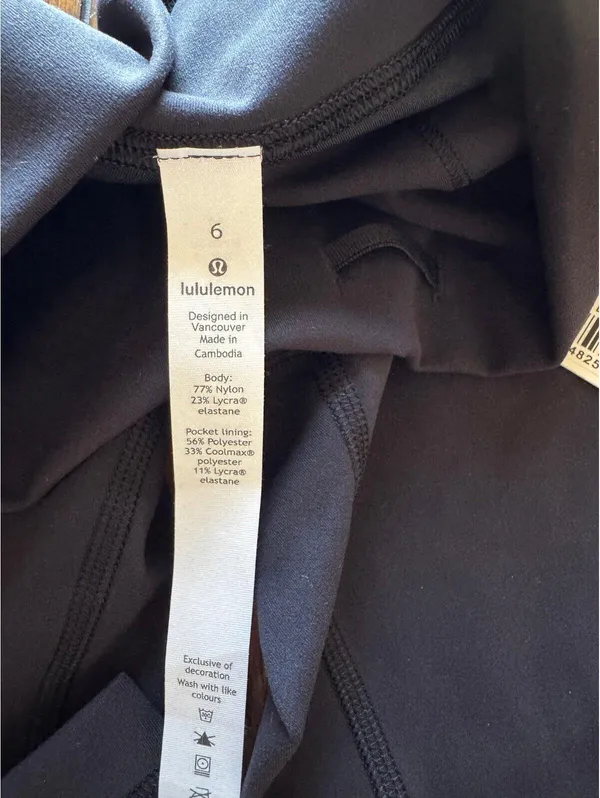 Lululemon Wunder Train High Rise 25” Black Size 6 NWT - Image 6