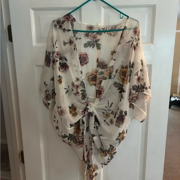 Maurices Floral Open-Front Blouse - Image 2