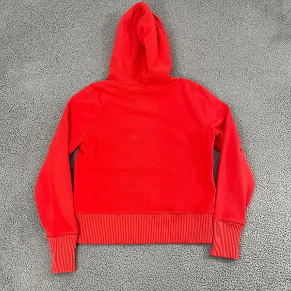 American Eagle Fleece Hoodie Women XL Infrared Lined Y2K‎ Full Zip - Image 5
