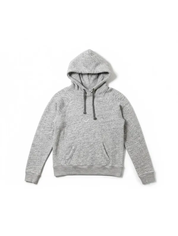 Hollister Women’s Gray Space Dye Pullover Hoodie Small Embroidered Logo Cozy - Image 2