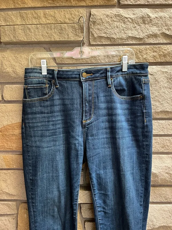 Sundance Driftwood Audrey Straight Leg Jeans Dark Denim Size 30 - Image 5