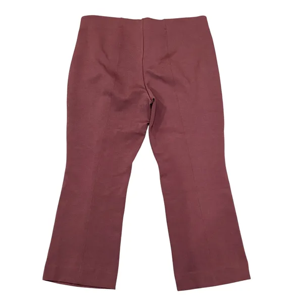 Maeve Anthropologie XLP Burgundy Pull-On Trouser Pants Petite Stretch - Image 2