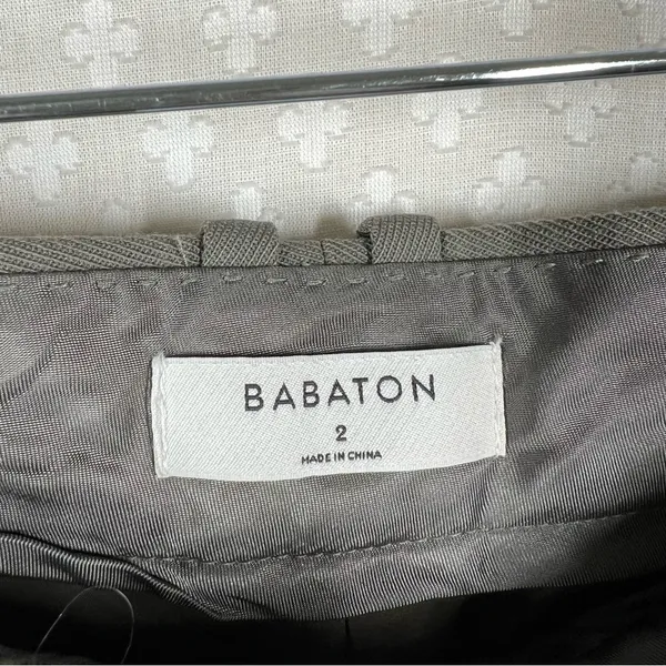 Aritzia Babaton‎ Green Gray Wool Blend High Rise Taper Trouser Pants - Image 4