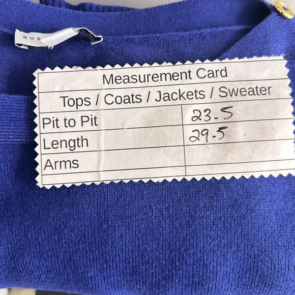 Susan Graver‎ Knit Sweater Cobalt 1X - Image 6