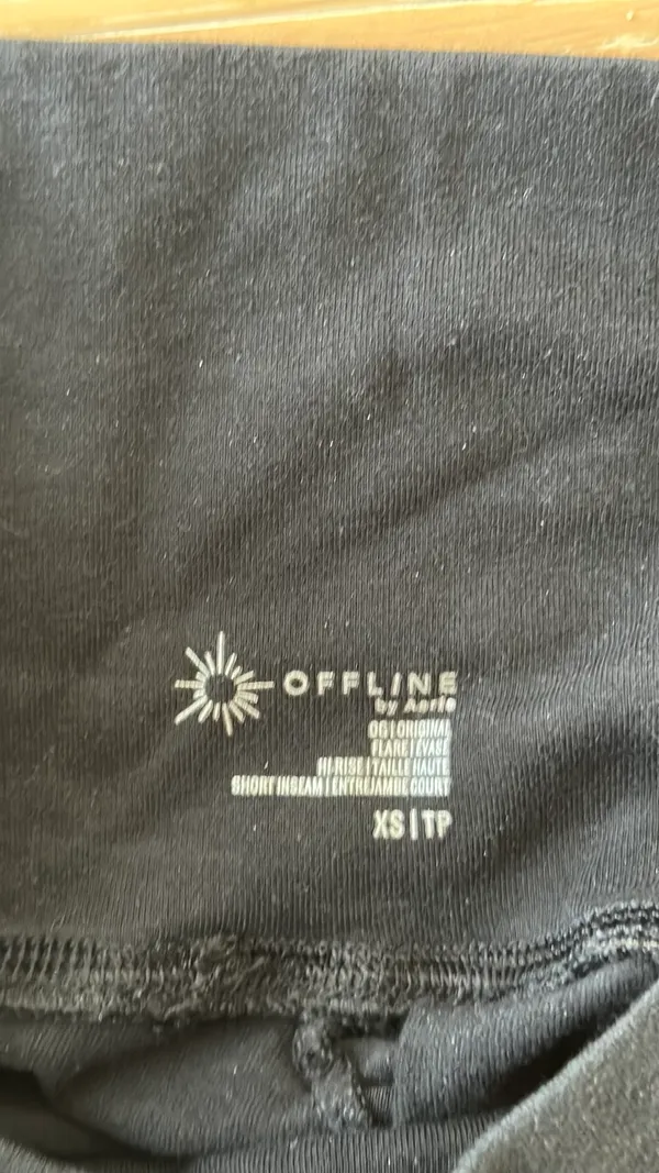 OFFLINE by Aerie Black Flare High-Rise Leggings - Image 3