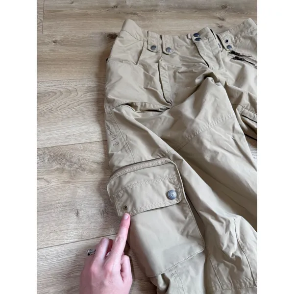 B by Burton Women's ski snow pants cargo insulated mesh zip y2k adjustable sz L - Image 14
