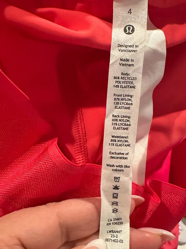 LULULEMON Pink Court Rival High Rise Tennis Skirt Shorts attached 4 - Image 7