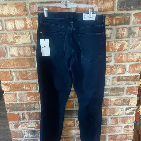 high waisted embellished ankle skinny jeans-Gwenevere - Image 2