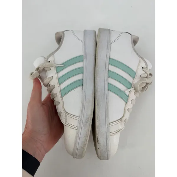 Adidas Cloudfoam Sneakers Women‎ Size 10 White Mint Green F33888 Low Top - Image 4