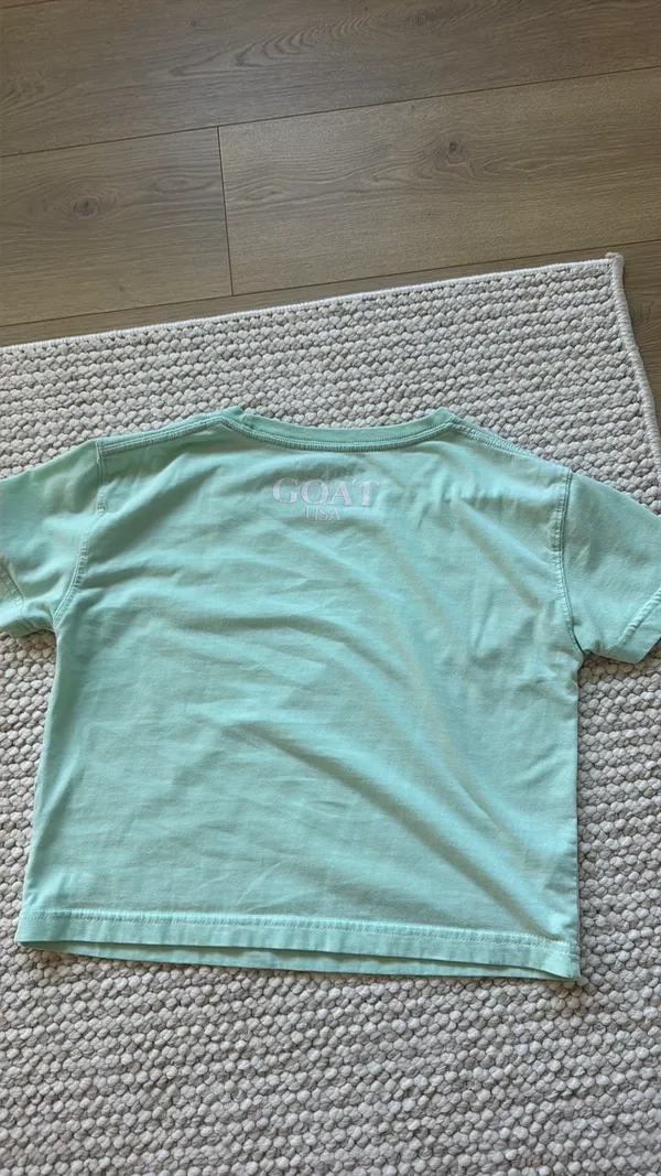goat usa cropped shirt Green - Image 2